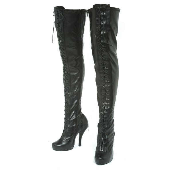 4.5 Concealed PlatformThigh High Boot